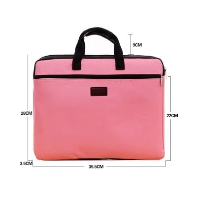 Portable Document Bag Canvas A4 Office Bag Men Women Handbag Multi-layer Information Bag Briefcase Meeting Bags File Holder